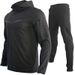 men's sportswear trousers sweatshirt hooded sports suit with printed logo and text_viptrois.com