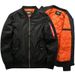 MA1 Bomber Jacket For Big & Tall Men – Military Aviation-Inspired Cotton Blend Jacket (Black/Red/Army Green/Dark Blue, S-8XL_viptrois.com