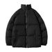 Men's Korean Version Casual Jacket Cotton-padded Short Cotton-padded Clothes Stand-up Collar Bread Clothes Men's_viptrois.com
