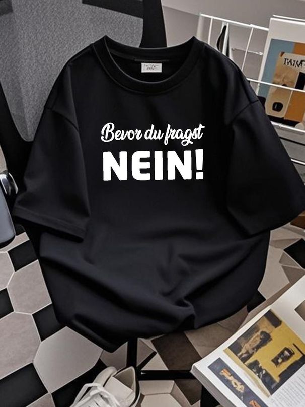 Before You Ask NO! T-shirt Shirt Men Saying Gift Poison Cult S-5XL Graphic Top For Everyday Wear Casual Breathable Stylish Soft Stretched Fashion_viptrois.com