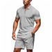 Men's Clothing Casual Loose Short Sleeved Shorts Sports Suit_viptrois.com