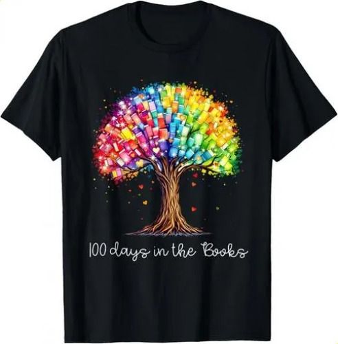 T-shirt100 Days In The Books Reading Teacher 2026 100th Day Of Sc_viptrois.com