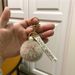 Bag Charm Creative Small Style Keychain Plush Bag Ribbon Pendant Car Key Chain Pearl Pendant Accessories Small Gift_viptrois.com