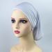 Women's Hijab solid color bottoming hat comfortable breathable hat modal cotton forehead cross two way turban hat_viptrois.com