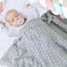 Jinleiou Solid Color Baby Hollow Knitted Crochet Blanket Sleeping Quilt Swaddle Wrap_viptrois.com