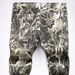 Men's snakeskin slim fit trendy men's hip-hop style cool printed snake print pattern nightclub singer performance jeans_viptrois.com