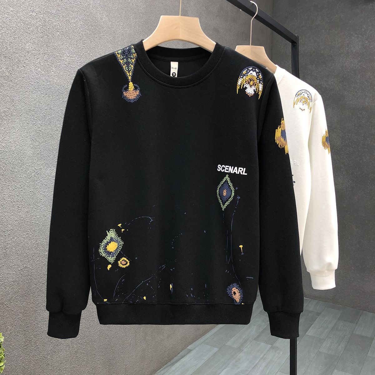 High End Casual Sweatshirt For Men, Trendy Brand, Handsome Pullover Jacket, 2024 Spring And Autumn New Men's Tops_viptrois.com