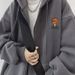 Pure Cardigan Sweatshirt Winter 2023 New Spring Jacket Men's Hooded Fleece Top Autumn Coat_viptrois.com
