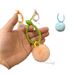 Bag Charm New Creative Cute Plush Bag Pendant Candy Color Girl Keychain Car Keychain Mobile Phone Case Accessories_viptrois.com
