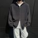 2025 Autumn Loose Pullover Knitted Cardigan Thickened Men's Sports Casual Hooded Sweater New Style_viptrois.com