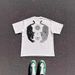 Heavyweight 250gsm Oversized Cotton T-Shirt, Day & Night Graphic Tee, Unisex Streetwear Short Sleeve Top With Embossed Print_viptrois.com