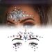 Halloween Edm Electronic Music Festival Face Stickers Eyebrow Stickers Diamond Resin Diamond Carnival Diamond Stickers Masquerade Face Decoration_viptrois.com