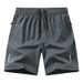 Men's Summer Ice Silk Quick Dry Basketball Sports Pants European Size Five Point Loose Training Shorts For Casual Wear_viptrois.com