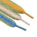 Kulokin Flat Single Layer Plush Two Color Shoelaces 1.55cm Wide Suitable For Casual Shoes, Sneakers, White Shoes With Rope_viptrois.com