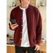 Nordmann Knitted Cardigan With Cable Knit Texture, Round Neck, Men's Autumn Winter Style, Trendy Brand, Color-Block Embroidery,_viptrois.com