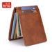 Men’s Bags Simple Men's Dollar Clip Wallet New Pu Leather RFID Anti Theft Card Holder Business Men's Wallet Card Holder_viptrois.com