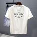 2025 New Summer T-Shirt Men's Short Sleeve Trendy Brand Printed Crew Neck Fashion Top Men's Half Sleeve Handsome T-Shirt_viptrois.com