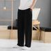 Men's Clothing Linen Pants Summer Thin Cotton And Linen Pants Summer Casual Straight Loose Trousers_viptrois.com
