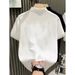 Men's Polo Shirt Short Sleeve T-Shirt Summer Loose Fit Casual Top With Cartoon Print Fashion Ins Trend_viptrois.com