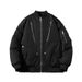 Men's Clothing Autumn And Winter Solid Air Force Pilot Jacket Men's Quilted Jacket Women's Zipper Decoration Hooded Couple Baseball Uniform Trend_viptrois.com