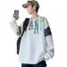 Sweatshirt Men's Spring And Autumn Loose Plus-size Casual Long-sleeved T-shirts Without Hats And Hoodies Are Trendy_viptrois.com