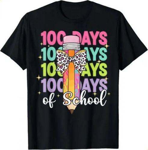 T-shirt100 2026 Days Teacher 100th Day Of School Girls_viptrois.com