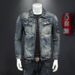 Men's Clothing Denim Jacket Retro Color Embroidery Light Luxury Design Jacket Tops_viptrois.com