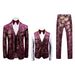 Men's Clothing Three Piece Suit Men's Suit Performance Dress Stage Building Evening Party Suits_viptrois.com