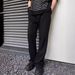 Men's Clothing Cleanfit Side Cut Scimitar Stitching Spring And Autumn Snowflake Gray Casual Sweatpants Drapey Flared Trousers Unisex_viptrois.com