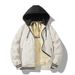 Men's Graphene-Infused Hooded Jacket - Winter Fleece-Lined Coat With Ultrasonic Welding Tech, Windproof Polyester Outer Shell_viptrois.com