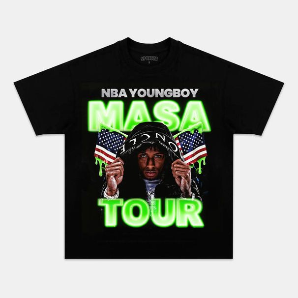 Camiseta Gráfica YoungBoy Masa Tour 2025, Rapero Vintage, Camiseta Fans Del Rap, Regalo Amante La Música Para Fans,_viptrois.com
