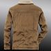 Men's Clothing Winter Cotton Clothes Men's Corduroy Jacket Winter Warm Fleece Lined Coat Oversized Casual Outdoor Windproof Thickened Workwear_viptrois.com