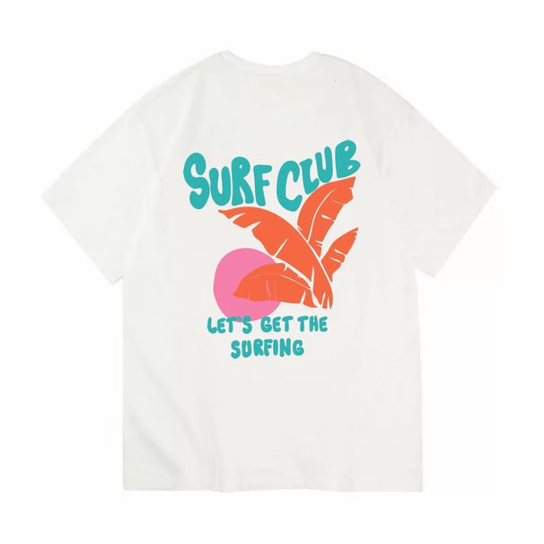100% Pure Cotton Trendy American T-shirt Summer Men's Printed Loose And Versatile Short Sleeved Top_viptrois.com