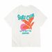 100% Pure Cotton Trendy American T-shirt Summer Men's Printed Loose And Versatile Short Sleeved Top_viptrois.com