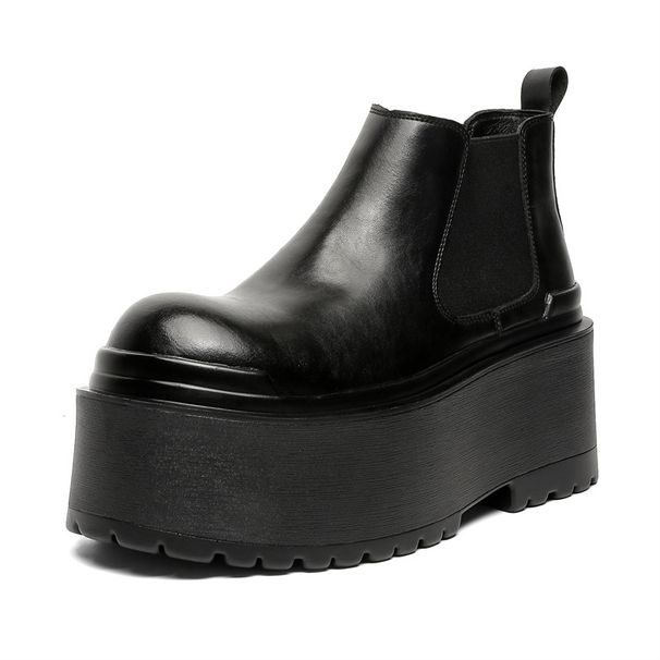 Retro Tooling Martin Boots, Thick-soled And Sky-high, Lightweight And Comfortable Short Boots, Sleeve And One-pedal Tooling Boots._viptrois.com