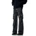 Men's Clothing overalls heavyweight multi pocket tie dye design jeans spring and autumn men and women straight pants_viptrois.com