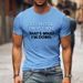 That's What I'm Doing Fun Alphabet Print Crew Neck Top, Summer Men's Casual Sports T-shirt_viptrois.com