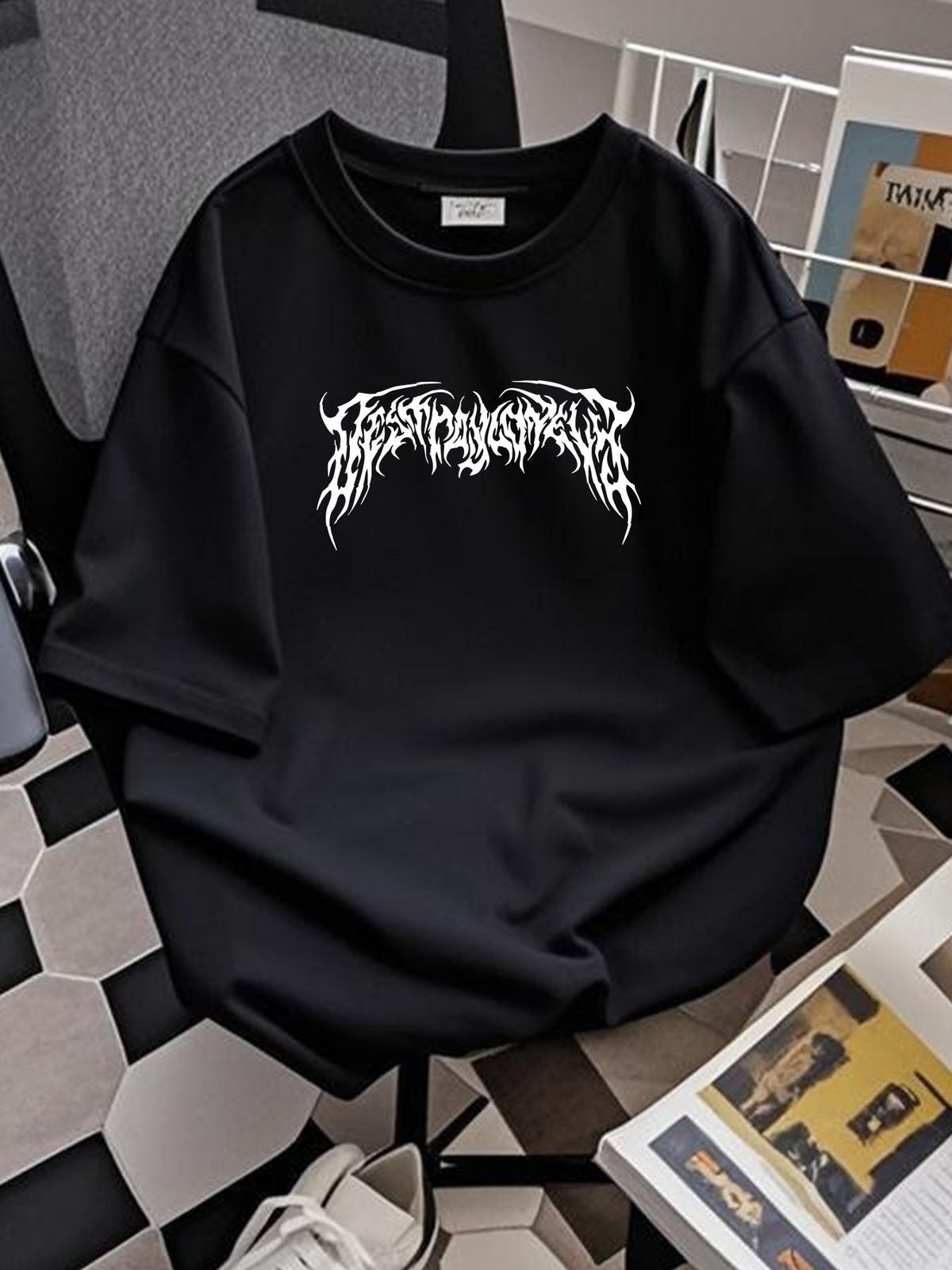 Limited Destroy Lonely Logo T Shirt Opium Label Fashion Summer Stylish Slightly Versatile Comfortable Soft Homme Stretched Graphic Breathable_viptrois.com