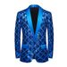 Men's Clothing New men's clothing three dimensional square sequin casual dance suit jacket boutique fashion suit jacket_viptrois.com