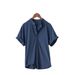 CT 2025 Summer Simple Cotton Linen Casual Men's Pullover Stylish Loose Youth Shirt_viptrois.com
