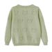 Mother & Kids Soft Cotton Knit Cardigan For Baby Girls & Boys – Lightweight Spring/Autumn Long Sleeve Open Front Sweater (Green/Khaki/White, S-XXL)_viptrois.com