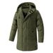 Pure Mid-Length For Men, Plus Size, Cross-Border Hot Item, Winter Loose Hooded Coat, Warm Thickened Down Cotton Jacket_viptrois.com