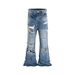 Men's Clothing Moclose American Fashion Brand Retro Washed Cat Whisker Ripped Men's And Women's Flared Wide Leg Floor Length Jeans_viptrois.com