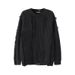 Men’s Slim-Fit Knit Sweater – Trendy Crewneck Pullover For Autumn/Winter ( Casual & Stylish Top, Acrylic Blend, Wavy Texture)_viptrois.com