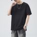 Trendy Men's Short Summer, Loose And Versatile, Half Sleeved T-shirt With White Base Shirt For Men_viptrois.com