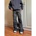 Men's Vintage Camo Jeans – Relaxed Fit Straight To Slightly Flared Denim Pants With Washed Effect (S-XXXL)_viptrois.com