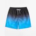 Men's Clothing Men's Gradient Swim Trunks Quick Drying Printed Beach Shorts Casual 4/5 Ankle Length For Formal & Casual_viptrois.com