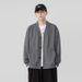 1 Spring And Autumn New Men's Korean Solid Color Sweater Knitwear Trendy Internet Celebrity Same Style Versatile Stylish_viptrois.com