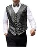 Men's Slim Fit Suede Vest – Retro Single-Breasted V-Neck For Autumn & Winter Styling_viptrois.com