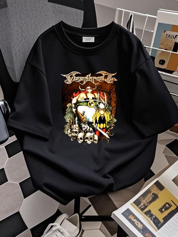 New 323239 Finntroll Viva La T Shirt Size S 5XL Homme Stretched Graphic Summer Streetwear Comfortable Designer Clothes Stylish Slightly Fashion_viptrois.com